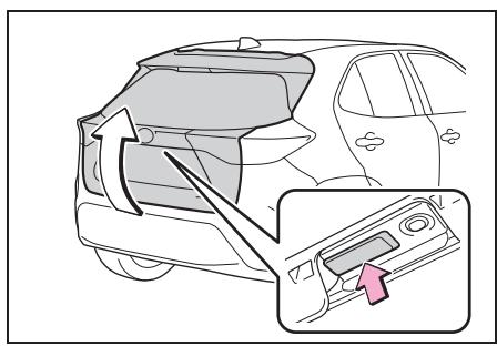 TOYOTA YARIS CROSS - Ouverture/fermeture du hayon (véhicules équipés d'un hayon électrique) - 3