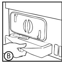 CANDY CSOC10DG-S - To remove the container bottom water drawer * - 2