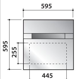 KITCHENAID KRAB 6010 - Dimensions de l'appareil - 1