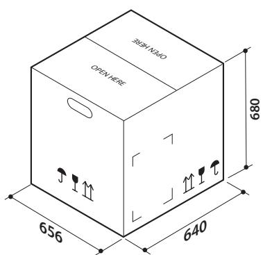 KITCHENAID KRAB 6010 - Dimensions de l'emballage - 1