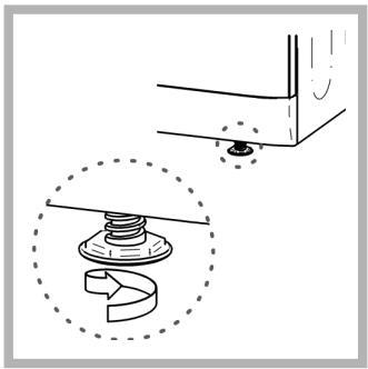 INDESIT IS 60 V - Levelling your dryer - 2