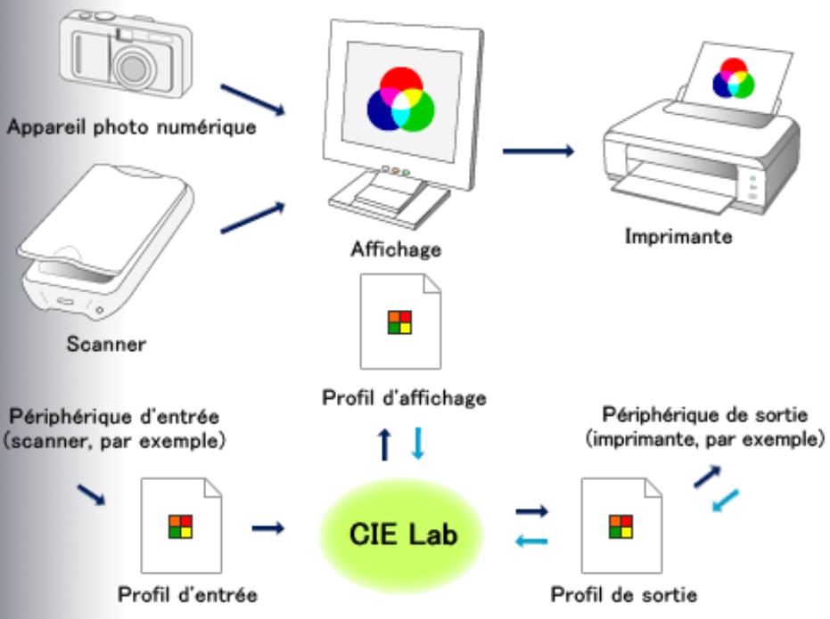 CANON PRO 9000 MARK II - Qu'est-ce que la gestion des couleurs ? - 1