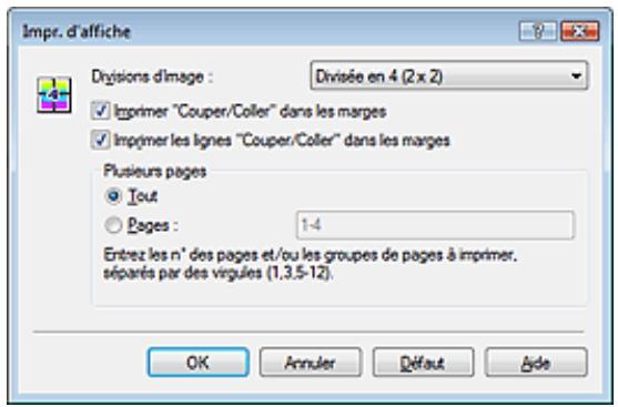 CANON PRO 9000 MARK II - Configuration de l'impression d'affiche - 2