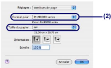 CANON PRO 9000 MARK II - Sélectionnez le format de page. - 1
