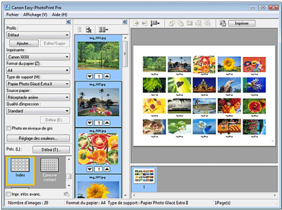 CANON PRO 9000 MARK II - Impression d'un index - 1