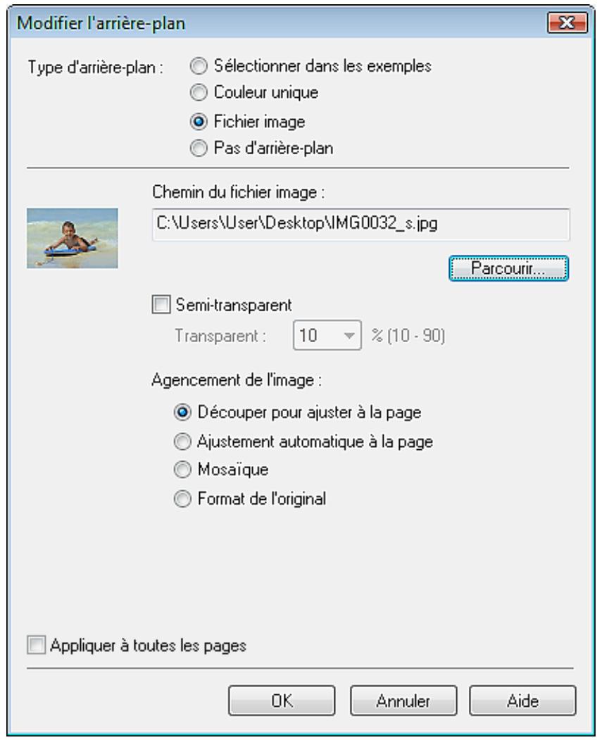 CANON PRO 9000 MARK II - Si l'option Fichier image est sélectionnée - 1