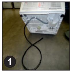 ZEROWATT ETD C8LG-S - Ajuste la manguera como se indica: - 1