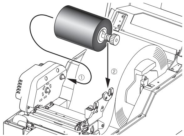 CITIZEN CL-E720DT - Setting the Ribbon - 1