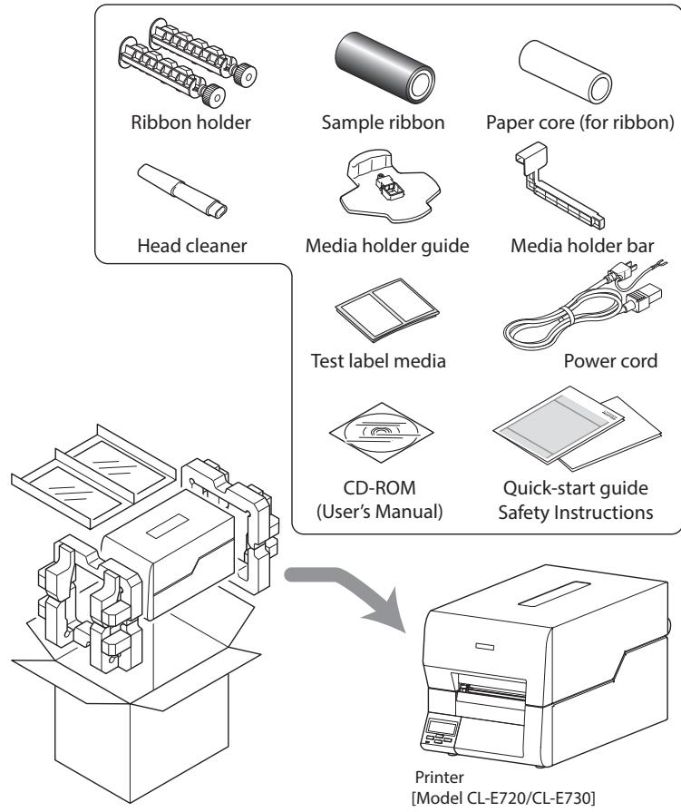 CITIZEN CL-E720DT - Confirmation of Carton Contents - 1