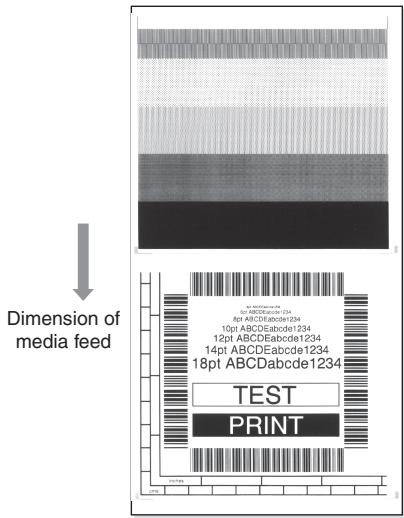 CITIZEN CL-E321 - Test print mode - 1