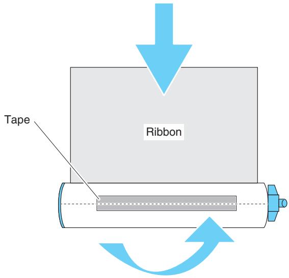 CITIZEN CL-E321 - Open the bottom ribbon cover. - 3