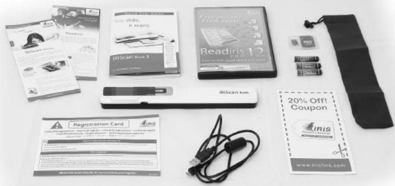 IRIS SCANNER CAN BOOK 3 POUR PC & MAC - Vérification des accessoires - 1