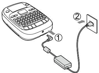 EPSON LW-K400 - Utilisation à l'aide de l'adaptateur secteur (APT0615Z) - 1