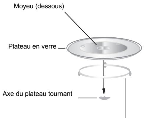INDESIT MWI 222.1 - Installation du plateau tournant - 1