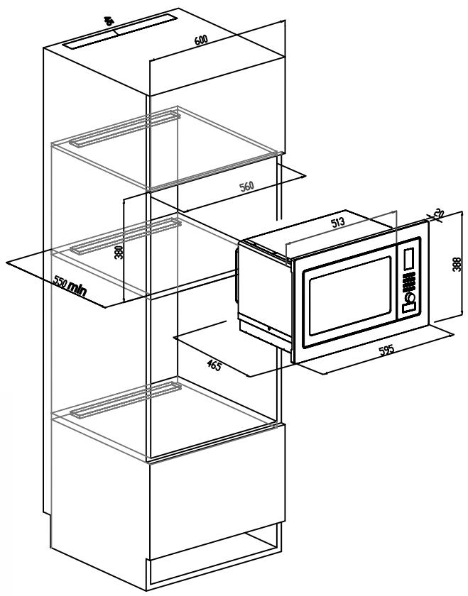 INDESIT MWI 222.1 - Mueble de empotrado - 3