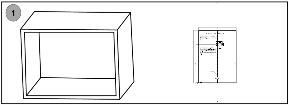 INDESIT MWI 222.1 - Het voorbereiden van het keukenmeubel. - 1
