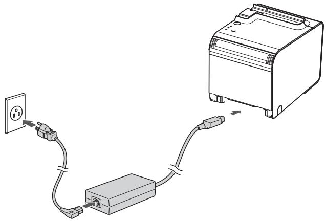 EPSON TM-L90 - Connecting the AC Adapter - 1
