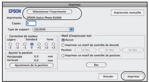 EPSON STYLUS  R2880 - Impression sur un CD ou DVD - 3