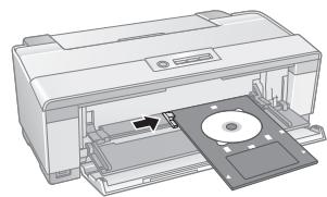 EPSON STYLUS  R2880 - Insertion d'un CD ou DVD - 7