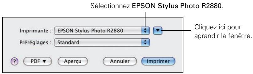 EPSON STYLUS  R2880 - Impression sous Mac OS X 10.5 - 1