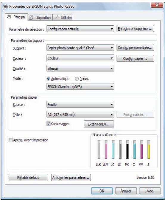 EPSON STYLUS  R2880 - Impression sous Windows - 2