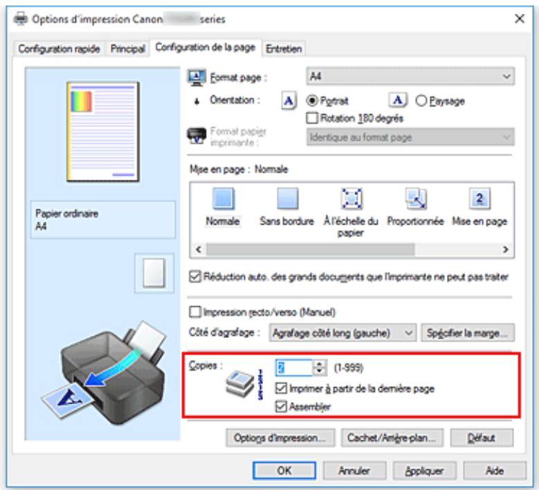 CANON TS5355 - Définition du nombre de copies et de l'ordre d'impression - 1