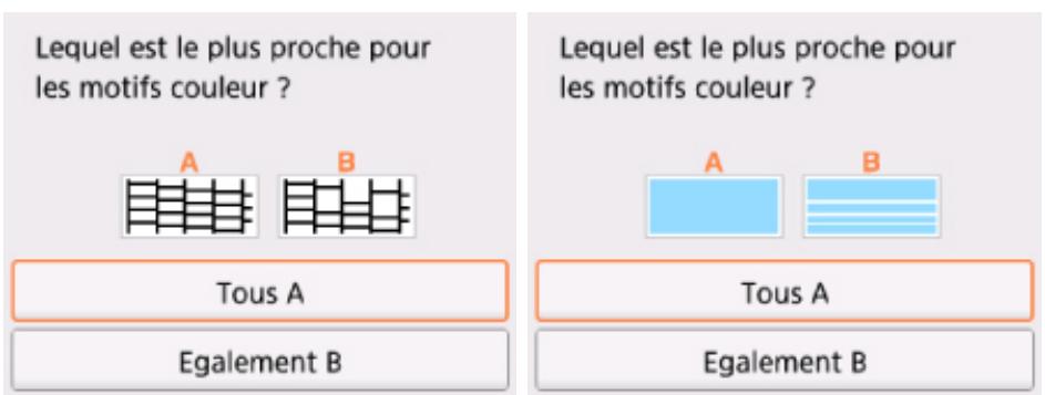 CANON TS5355 - Examen du motif de vérification des buses - 2