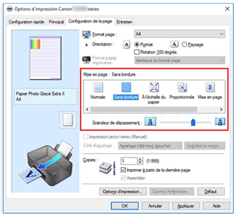 CANON TS5355 - Définition d'une impression sans bordure - 1