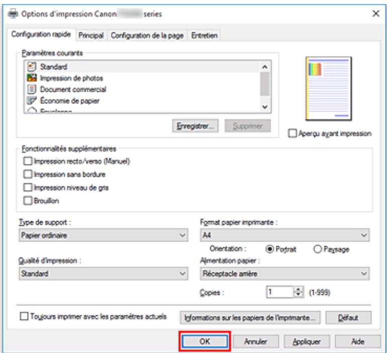 CANON TS5355 - Cliquez sur OK. - 1