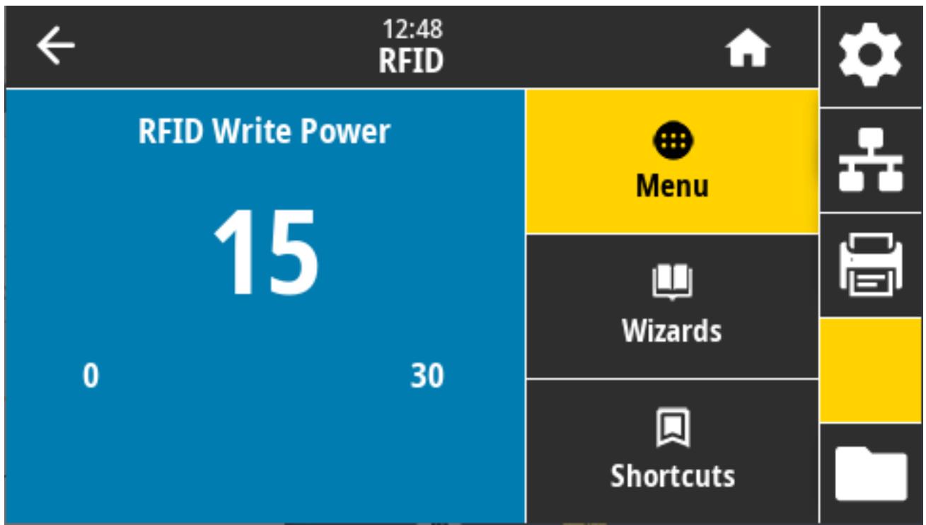 ZEBRA ZD621R - RFID > Puissance d'écriture - 1