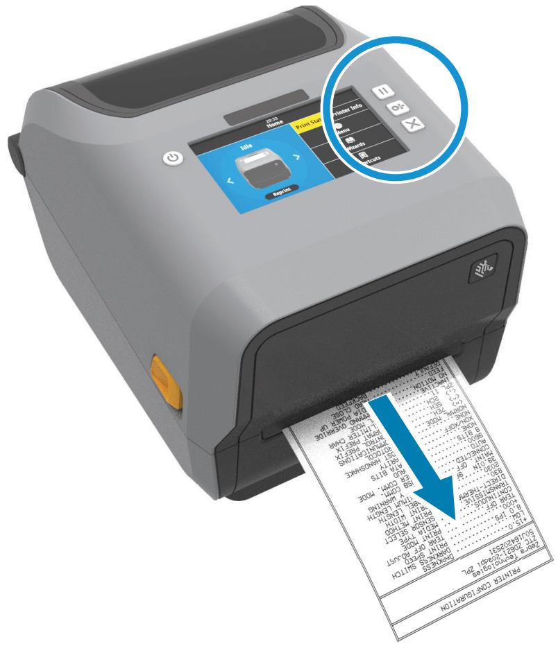 ZEBRA ZD621R - Test d'impression avec rapport de configuration - 1