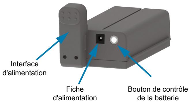 ZEBRA ZD621R - Socle de batterie rattaché et batterie - 2