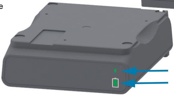 ZEBRA ZD621R - Voyants et contrôles de la batterie - 3
