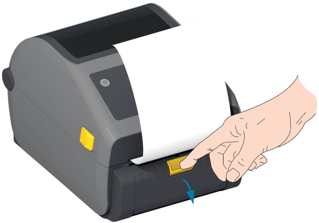 ZEBRA ZD621R - Utilisation de l'option de distributeur d'étiquettes - 3