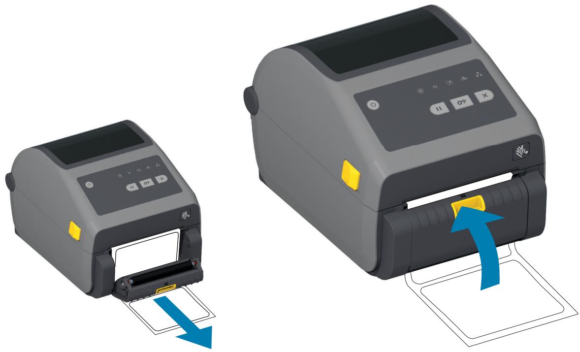ZEBRA ZD621R - Utilisation de l'option de distributeur d'étiquettes - 6
