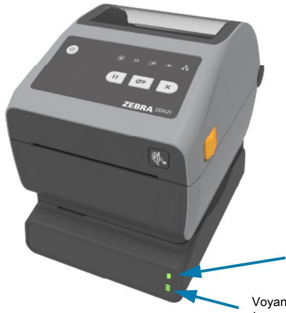 ZEBRA ZD621R - Socle de batterie rattaché et batterie - 1