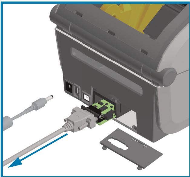 ZEBRA ZD621R - Retrait des modules de connectivité de l'imprimante - 1