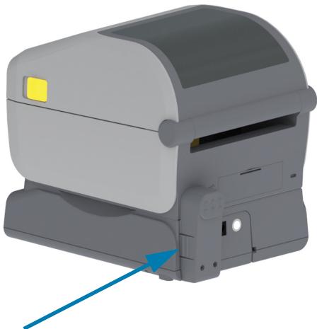 ZEBRA ZD621R - Installation de la batterie dans le socle d'alimentation rattaché - 3