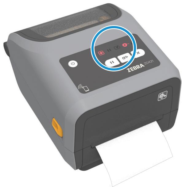 ZEBRA ZD621R - Detection d'absence de ruban - 1