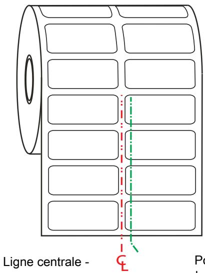 ZEBRA ZD621R - Réglage de la cellule mobile de détention de bande (espace) - 1