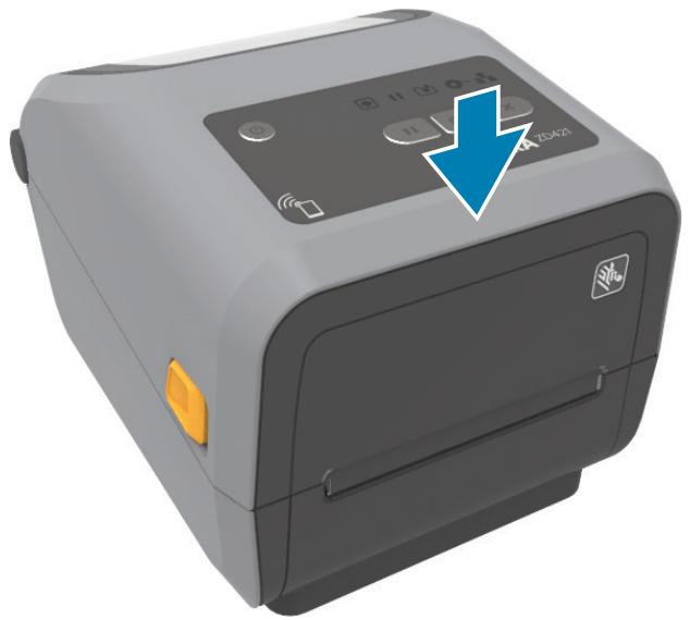 ZEBRA ZD621R - Fermetre de l'imprimante - 1