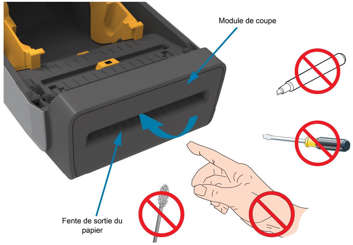 ZEBRA ZD621R - Comment acceder à la tête d'impression de l'imprimante à rouleaux - 4