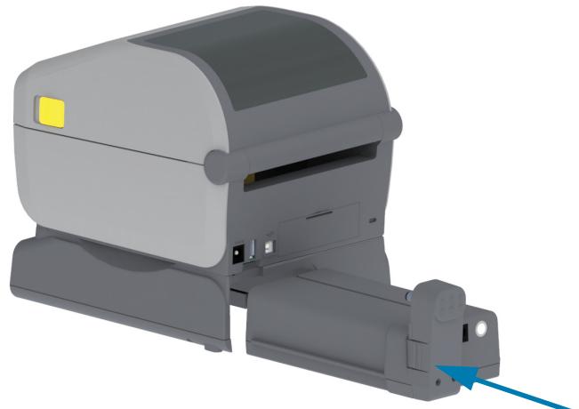 ZEBRA ZD621R - Installation de la batterie dans le socle d'alimentation rattaché - 2