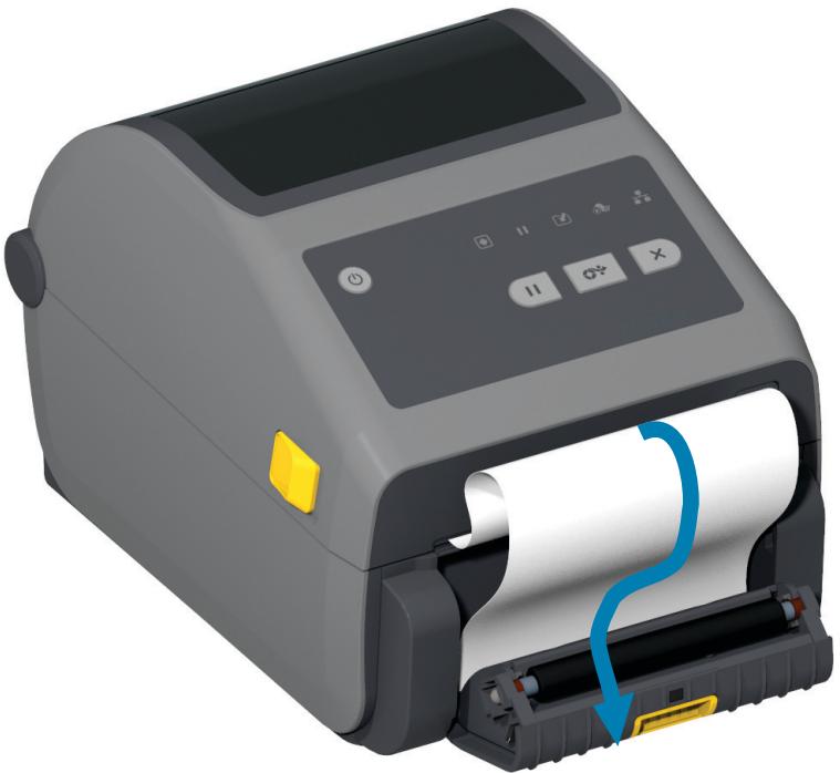 ZEBRA ZD621R - Utilisation de l'option de distributeur d'étiquettes - 5