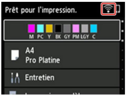 CANON PIXMA PRO-200 - L'imprimante est-elle connectée au routeur sans fil ? - 1
