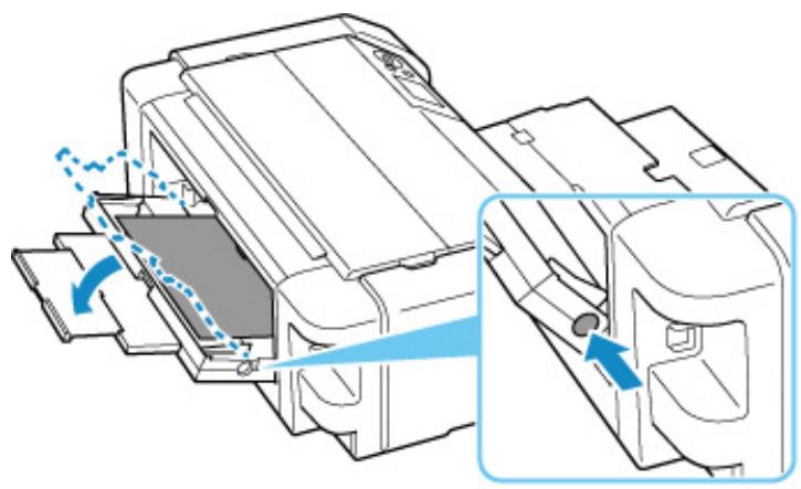 CANON PIXMA PRO-200 - Si le papier chargé dans le bac d'alimentation manuelle est coincé : - 1
