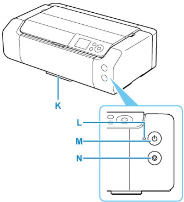 CANON PIXMA PRO-200 - J: Guide tiroir multifonctions - 1