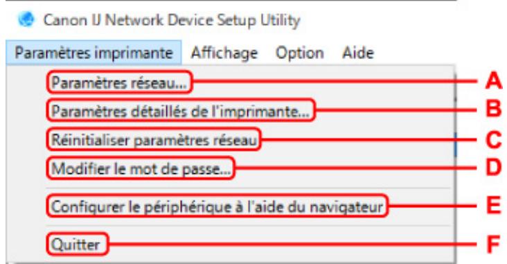 CANON PIXMA PRO-200 - Menus IJ Network Device Setup Utility - 1