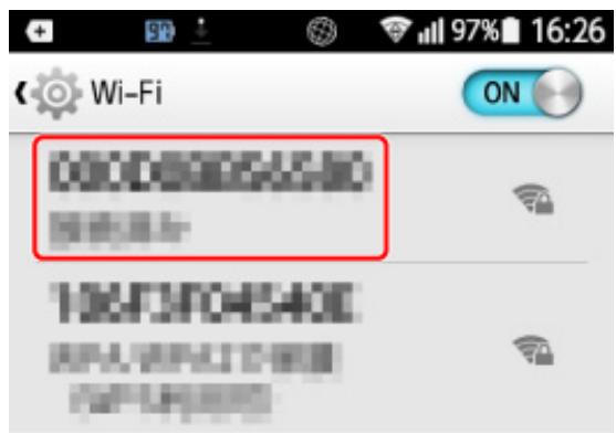 CANON PIXMA PRO-200 - Contrôle du nom de réseau (SSID) du routeur sans fil pour votre smartphone/tablette - 3