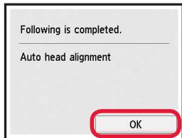 CANON TS 6050 - Loading Paper / Aligning the Print Head - 12